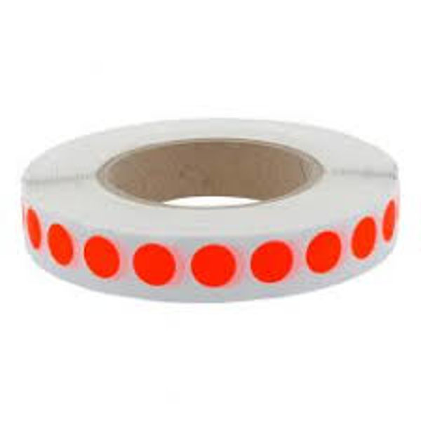 Picture of Marking Label Red Sticker Roll 12.5MM